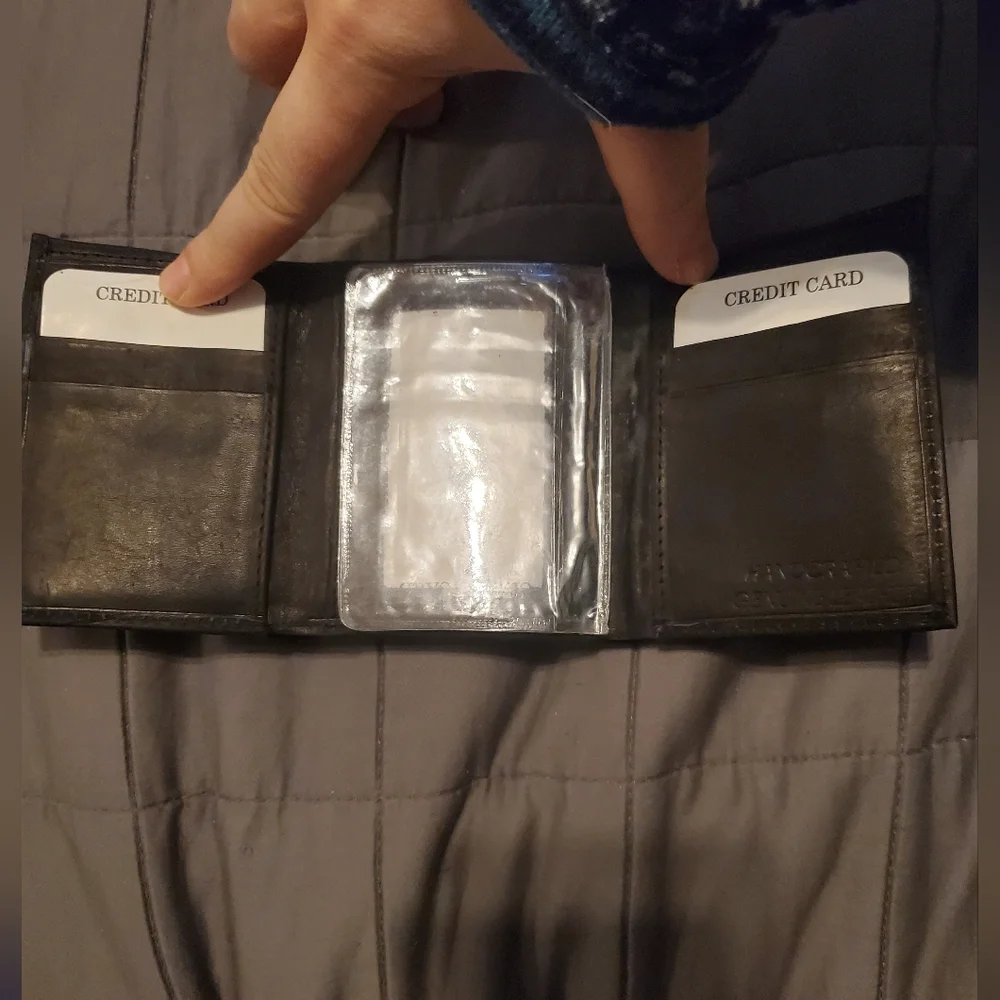 Miami Dolpins NFL Black Leather Wallet